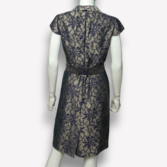 Aidan Mattox Dress in Navy Combo, 6 - Picture 6 of 11